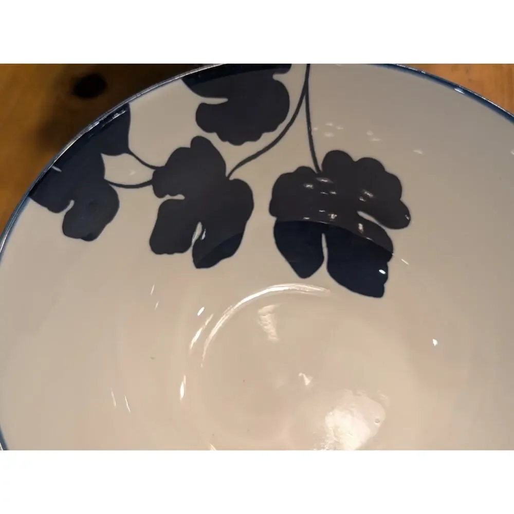 Certified Blue Arbor Stoneware Bowl Set, 6 Piece Set, Cobalt Blue, New in Box